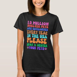 Sterilisation Kastrierung Haustiere Tierheim Rettu T-Shirt