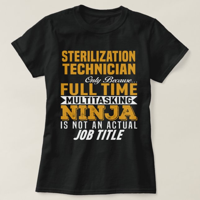 Sterilisationstechniker T-Shirt (Design vorne)