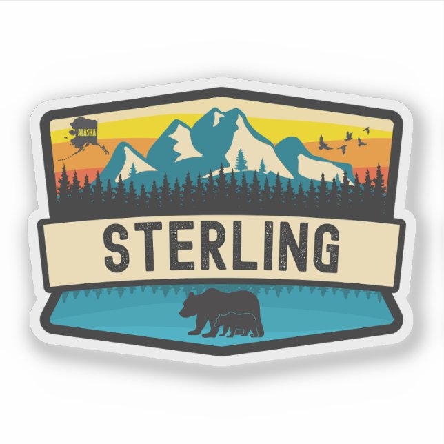 Sterling, Alaska Aufkleber (Vorderseite)