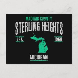 Sterling Heights Postkarte