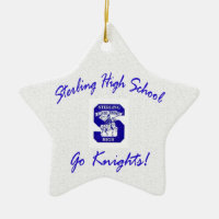 Sterling High-Go-Ritter-Logo in Star-Ornament