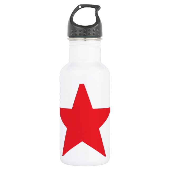 Stern 2 Rot Trinkflasche (Vorderseite)