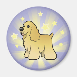 Stern-Amerikaner Cocker spaniel Magnet