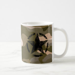 Stern auf Leinwandart Tasse