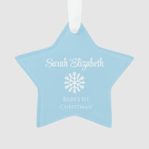 Stern-Baby's 1st Weihnachtsbaumschmuck Jede Farb Ornament