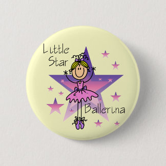 Stern-Ballerina - blondes Haar Button