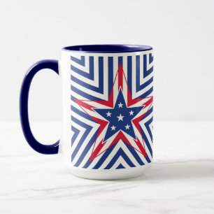 Stern der Freiheit (Streifen) Tasse