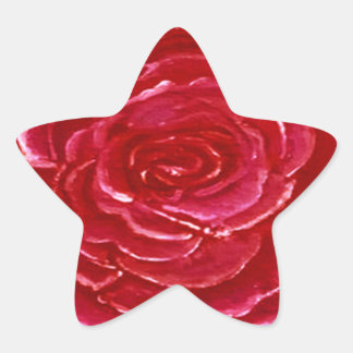 Stern der Rose Stern-Aufkleber