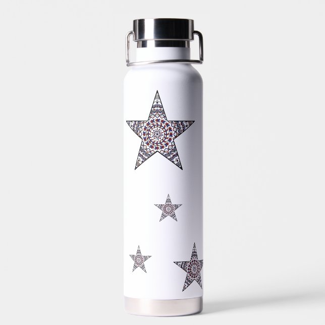 Stern der Unabhängigkeit Trinkflasche (Rückseite)