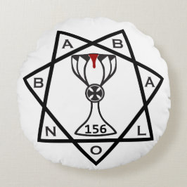 Stern des Babalon-Kissens Rundes Kissen