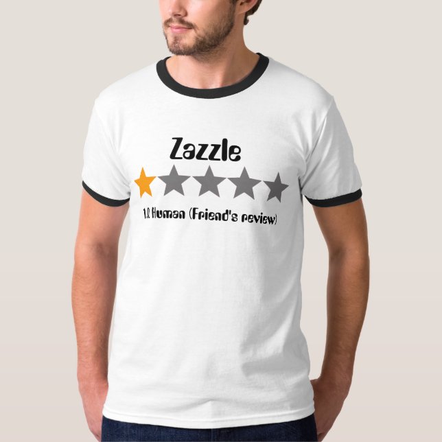 Stern des Berichts einer Zazzle Freunds T-Shirt (Vorderseite)