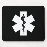Stern des Leben-Piktogramms Mousepad