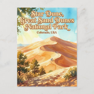 Stern-Düne, Great Sand Dunes National Park USA Postkarte