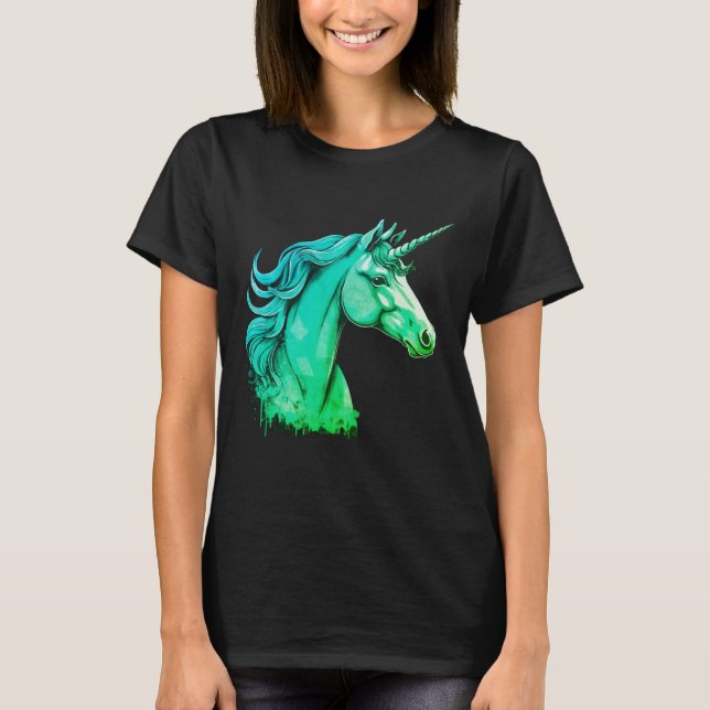 Stern Einhorn – Damen T-Shirt (Vorderseite)