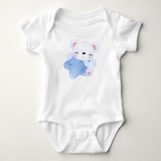Stern Eisbär Baby Strampler
