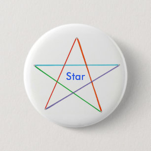 Stern - fünf färbten button