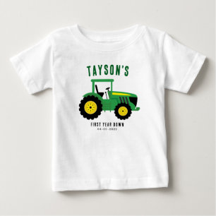 Stern für deinen Traktor 1. Geburtstag Landwirts Baby T-shirt