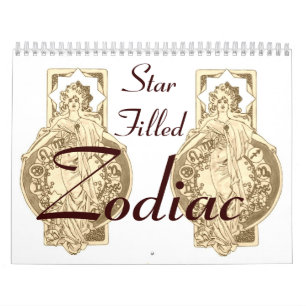 Stern gefüllter Tierkreis-Kalender Kalender