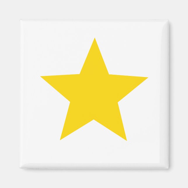 Stern Gold Gelb Magnet (Vorne)