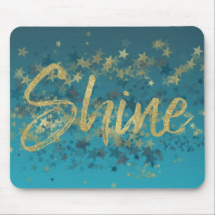 Stern-Goldblauer Glanz Mousepad