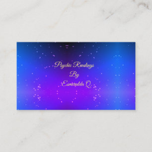 Stern-Goldgeistiger Planeten-lila Geschäfts-Karte Visitenkarte