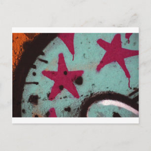 Stern-Graffiti Postkarte
