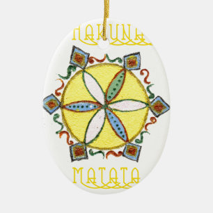 Stern im Making Hakuna Matata Keramikornament