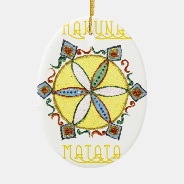 Stern im Making Hakuna Matata Keramikornament (Vorne)