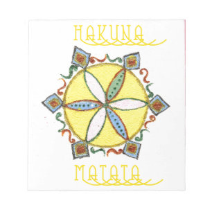 Stern im Making Hakuna Matata Notizblock