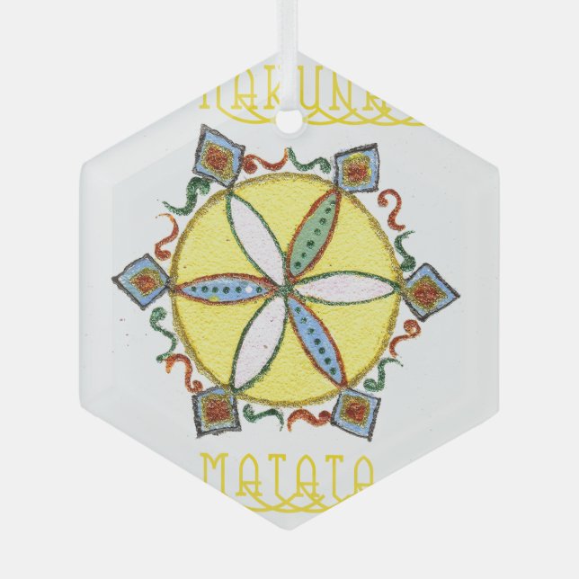 Stern im Making Hakuna Matata Ornament Aus Glas (Vorderseite)