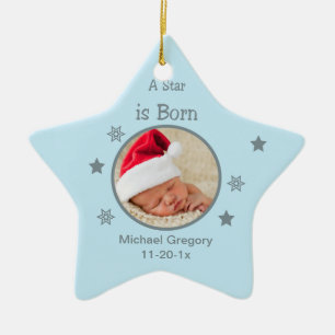 Stern ist die geborene personalisierte keramik ornament