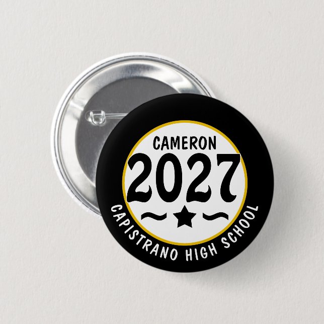 Stern-Klasse Abschlussjahrgang 2027 Button (Vorne & Hinten)