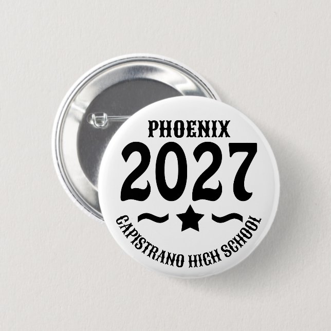 Stern-Klasse Abschlussjahrgang 2027 Button (Vorne & Hinten)