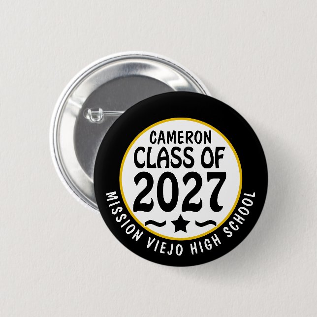 Stern-Klasse Abschlussjahrgang 2027 Button (Vorne & Hinten)