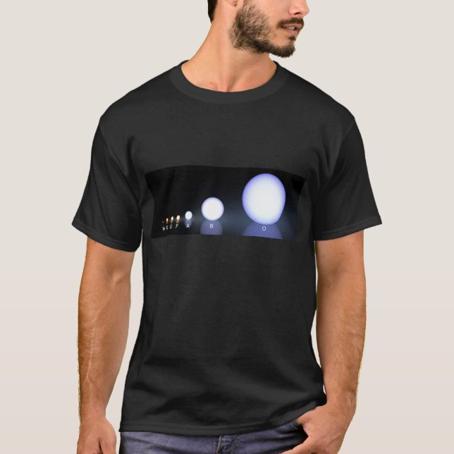Stern-Klassifikation u. Hertzsprung-Russell T-Shirt (Vorderseite)