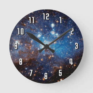 Stern LH 95, der Region - Hubble Raum-Foto bildet Runde Wanduhr