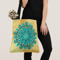 Stern Mandala Blau Gold