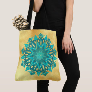 Stern Mandala Blau Gold