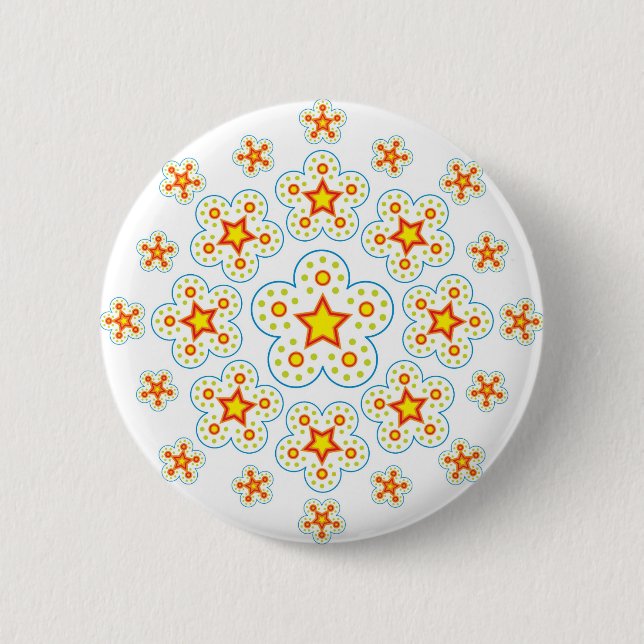 Stern-Mandala Button (Vorderseite)
