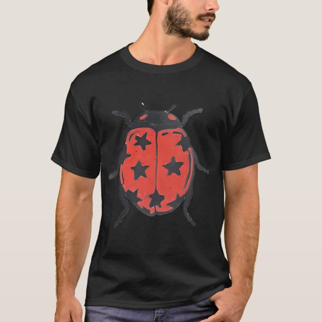 Stern-Marienkäfer T-Shirt (Vorderseite)