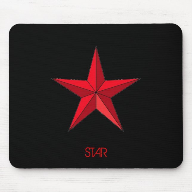 Stern-Mausunterlage Mousepad (Vorne)