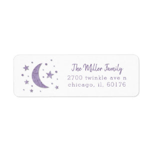 Stern-Mond-Lavendel-Babyparty