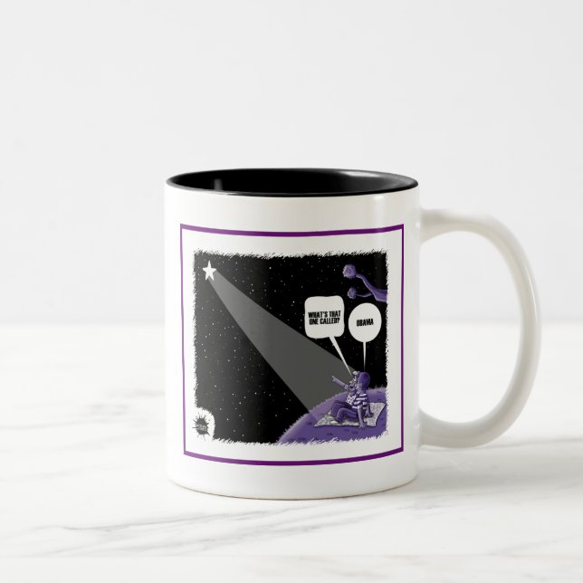 STERN - OBAMA ZWEIFARBIGE TASSE (Rechts)