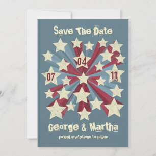 Stern-Pop-Gewohnheits-Save the Date Mitteilungen Save The Date