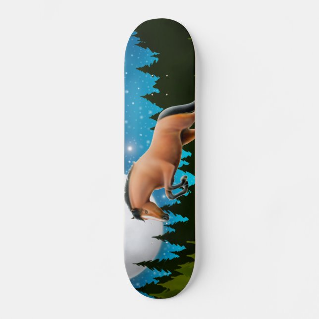 Stern-Pullover-PferdeSkateboard Skateboard (Vorderseite)