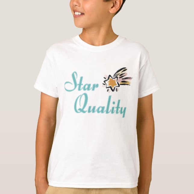 Stern-Qualität scherzt Shirt (Vorderseite)