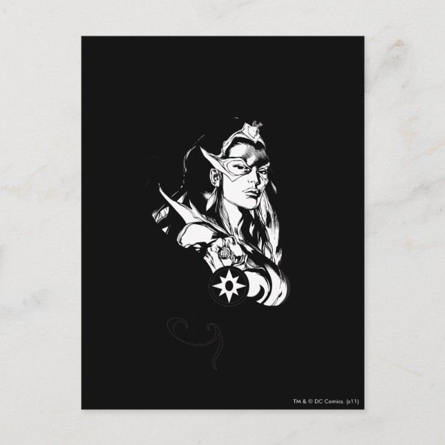 Stern-Saphir-Grafik 2 Postkarte (Vorderseite)