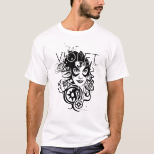 Stern-Saphir-Grafik 4 T-Shirt