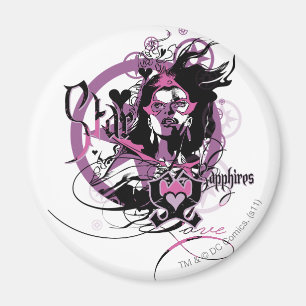 Stern-Saphir-Grafik 6 Magnet