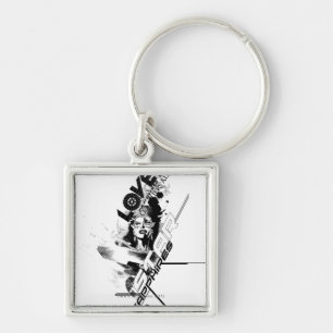 Stern-Saphir-Grafik 9 Schlüsselanhänger